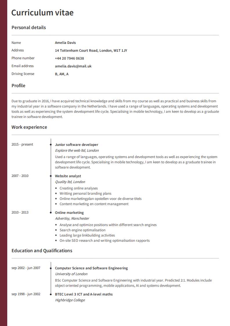 Professional CV Templates for 2024 | Create Your Perfect CV