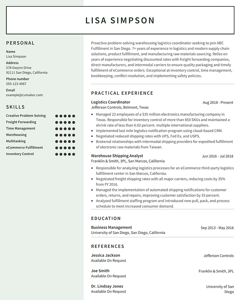 Warehouse Resume Sample Template How To Write Guide 2022 2023 